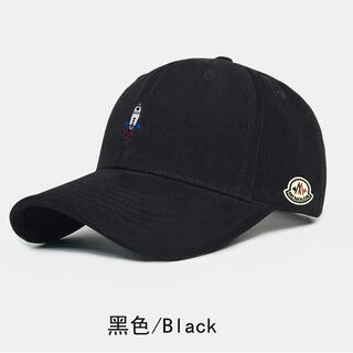 Mongolian piano new style baseball cap for men and women, fashionable and versatile peaked cap, sun hat, trendy, loose and versatile, couple and student warm, black, adjustable
