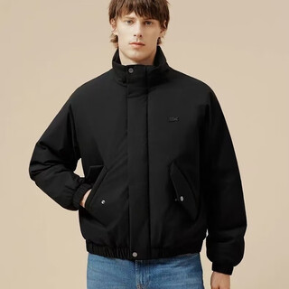 Crocodile french crocodile men's 25 autumn new fashion warm cotton jacket | bh5142 black l 140-160jin jin equals 0.5kg