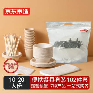 Made in tokyo, disposable tableware set, cups, plates, chopsticks, gloves, tablecloths, garbage bags, barbecue and camping, serving 10-20 people