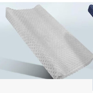 Multifunctional baby waterproof diaper pad bath massage touch diaper pad replaceable and washable left and right protective diaper pad + gray pressure foam velvet cover 80x43cm