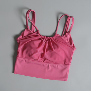 Lulunilemon lulu sports bra women's summer shockproof back beautiful yoga wear vest all-in-one pilates training fitness bra pink lychee xl