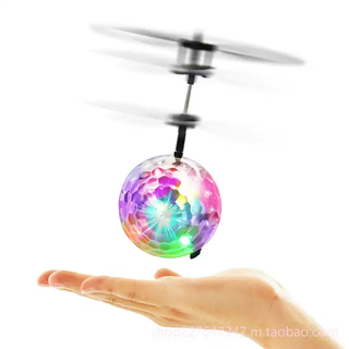 A&q happy bird remote control plane, fall resistant helicopter, charging induction aircraft, children's aircraft toy hot sale, colorful crystal ball