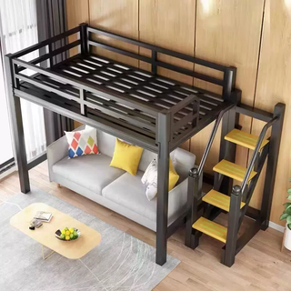 Yusenyi hong kong double-layer iron mother-in-law bed iron frame high and low bed adult bunk bed e-sports hotel home 1.2m x 2m single bed upgraded iron bed board side step ladder others