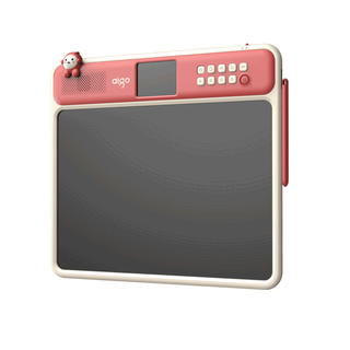 Patriot (aigo) intelligent training machine, learn and practice early childhood education and learning lcd drawing board, a good gift for children's growth. early childhood education training machine, chinese red, practice while learning and improve quickly.