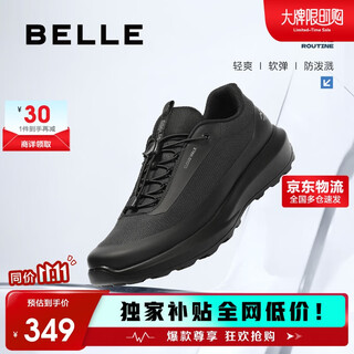 Belle thick-soled walking shoes for men 25 autumn trend outdoor casual sports shoes a2122cm5 shuttle black 43