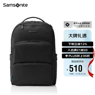 Samsonite backpack computer bag men's 15.6-inch laptop business backpack travel bag commuting large capacity tt0*004