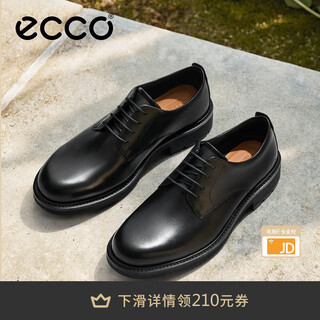 Ecco leather shoes for men smooth wedding men's shoes derby shoes men's business shoes wedding shoes city oslo 550224 hl black 55022401001 42