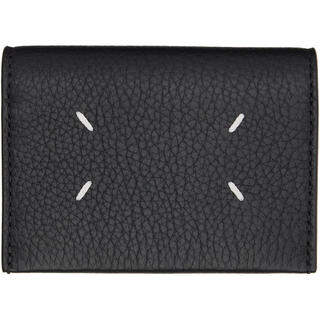 Maison margiela luxury men's black small card holder black/black/black one size