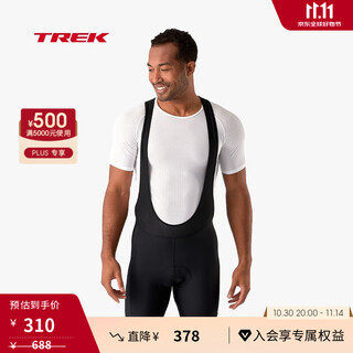 Trek solstice men's stretch comfortable breathable sun protection eco-friendly cycling bib shorts black 2xl