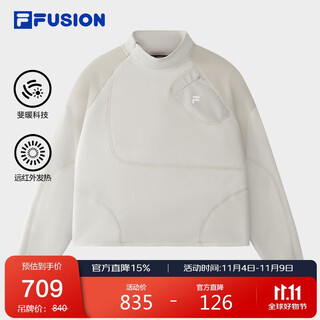 Fila fusion fei le trendy brand zhao lusi same style women's pullover sweatshirt 25 winter casual polar fleece knitted top