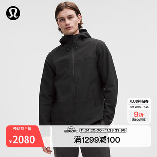 Lululemon丨cross chill men's urban off-road jacket windproof and water repellent lm4atws black l