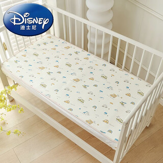 Disney diaper mat newborn breathable waterproof washable sheets washable children baby pure cotton baby mattress cartoon car 50*70 (suitable for cribs)