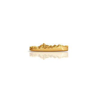 Supercustom beautiful mountain ring 18k gold pure gold couple ring mountain peak ring rizhao jinshan siguniang mountain no. 15-16/single piece
