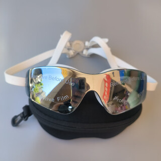 Arena hd electroplating fashionable mid-frame swimming goggles waterproof and anti-fog training fake seaside men's swimming goggles white electroplating