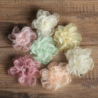 Yusenyi begonia flower high-end handmade diy three-dimensional flower texture wedding dress organza clothing designer accessories tips 12% off from 30 meters away contact customer service