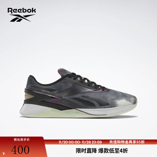 Reebok official men's and women's nano x3 indoor sports fitness comprehensive training shoes ie4106 37.5