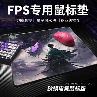 狄顿【FPS电竞专用】游戏鼠标垫超大中小号二次元卡通加厚锁边可定制无畏契约瓦cs吃鸡电脑键盘书桌垫 【电竞专用】屠龙少年 32厘米*28厘米*4毫米