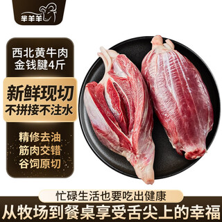Miyang sheep, domestic yellow beef, fresh cut tendon 4jin jin is equal to 0.5kg, fresh beef, low-fat fitness, halal source straight hair