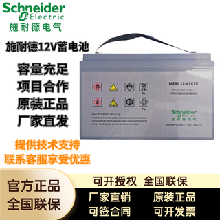 施耐德蓄电池M2AL-12V65AH100AH150AH200AH铅酸UPS电源EPS应急 M2AL12-26CFR