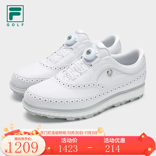 Fila official men's shoes noble soft spike golf shoes 2025 comprehensive training shoes sports shoes fila white-wt 40.5
