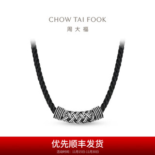 Chow tai fook g&w series pt950 platinum pendant with rope as a gift pt164084