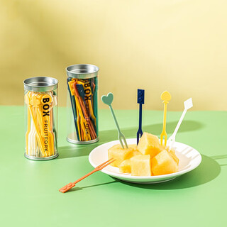 Modern housewife disposable fruit fork home dessert fork creative plastic fork cake fork fruit picks lego model 36 pieces specifications see picture 2