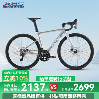 Xide sheng 25 rc500 aluminum alloy windbreaker frame 20-speed oil disc adult advanced bicycle silver/laser silver 510mm