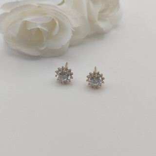 Xuping xuping jewelry alloy daily women's sunflower earrings birthday gift write x001201173 18k color-earrings