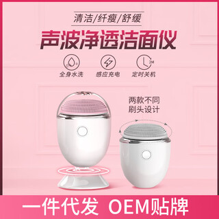 Manufacturer wholesale sonic facial cleansing instrument household electric rechargeable facial cleansing instrument facial cleansing beauty instrument white