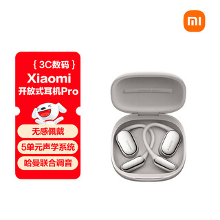 Xiaomi (mi) xiaomi open headphones pro earhook 5-unit non-sensory wearable bluetooth headphones suitable for android and apple phones silver