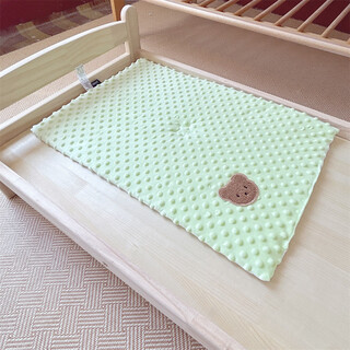 Yusenyi baby mattress baby bean fleece pure cotton sheets children's game blanket kindergarten nap mat mung bean bean fleece type a 0*60 (with white cotton on the reverse side)