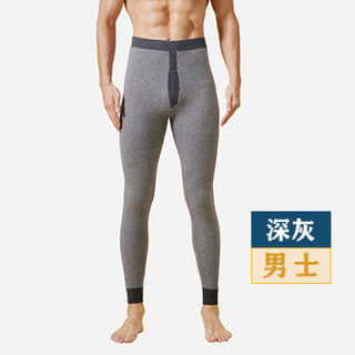 King deer high-end pure cashmere pants men's thickened warm pants women's wool pants slim autumn and winter middle-aged knitted leggings men--dark gray 2xl 180