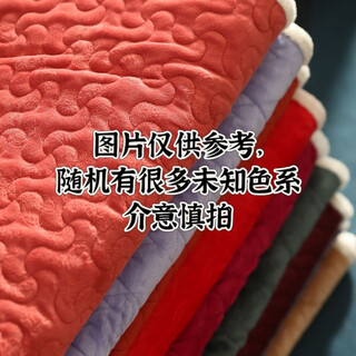 Fancychic office leg blanket small throw blanket elderly extra thick knee blanket baby winter leg blanket thickened clamp cotton leg blanket (color and style randomly sent) short pile 100cm*80cm length and width