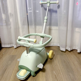 Babycare children's scooter 1-8 years old multi-functional baby stroller male and female baby slippery peanut skate spirulina green