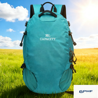 Gphf japanese backpack travel special outdoor mountaineering bag for women to go out ultra-light multi-functional casual men's travel bag lake blue (suspended backpack with rain cover) 35l