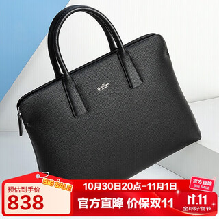 Goldlion briefcase first layer cowhide handbag business men's bag large capacity computer bag birthday gift for dad