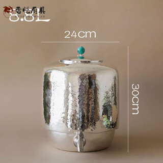 Light luxury high-end pure handmade water tank water storage bucket water purification household pure silver bucket tea ceremony pre-sale for 10 days about 2180g 8.8l test certificate