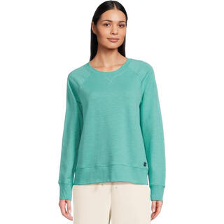 L.l.bean women's sweater warm and comfortable long sleeve daily casual knitted simple glacial teal one size | sm