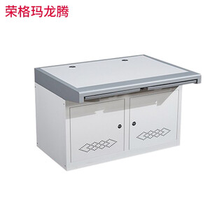 Ringier marronteng monitoring console single\double\triple thickened cabinet monitoring console computer operation console ups console platform can be customized gray and white color double