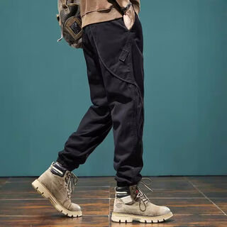 Wujiang miaopin heavyweight american work pants men's spring and autumn loose leg harem pants trendy brand retro casual pants men's autumn and winter regular non-velvet black 1 pack m m recommendation 80100jin jin is equal to 0.5 kg