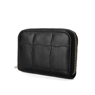 Scarecrow card holder women's fashion card holder new coin purse id storage bag simple and exquisite design small wallet black