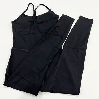 Long one-piece yoga wear for women with large backless one-piece fitness wear pilates yoga sports one-piece 4082 black s 4s80-100jin jin is equal to 0.5 kg