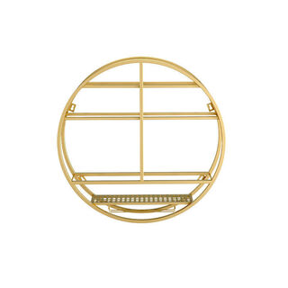 Middle shopkeeper european bar wine cabinet wall-mounted red wine household wine glass rack small apartment grape wrought iron wine rack 60-60-11 gold