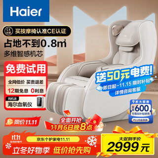 Haier (haier) top ten brands of massage chairs for home use small multi-functional massage sofa zero gravity rocking chair single chair practical birthday gift for parents h2-102-wu1