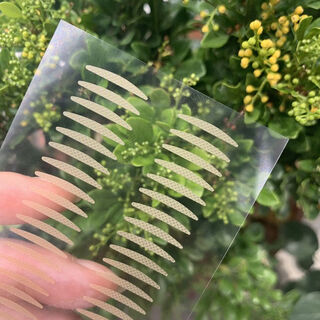 Mi jiao zhi you shi partial double eyelid patch to adjust the eye head fine-tuning lace mesh pattern swollen eyes special short half small partial small size 3 pieces 120 patches