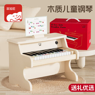 菲加尼儿童钢琴玩具小女孩婴儿宝宝乐器生日礼物周岁高端实用电子琴礼盒