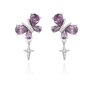 Xuping xuping jewelry star butterfly personalized design girls earrings daily versatile gifts x000806989 purple