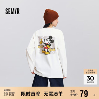 Semir shopping mall same style disney mickey family cooperation series long sleeve t-shirt women 2025 spring 101125101003