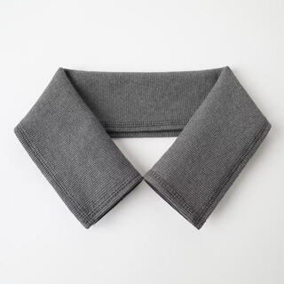 Fat donglai's same style down jacket collar protective cover full-cover cotton coat collar guard edge knitted decorative fake collar collar anti-dark gray fine threaded collar