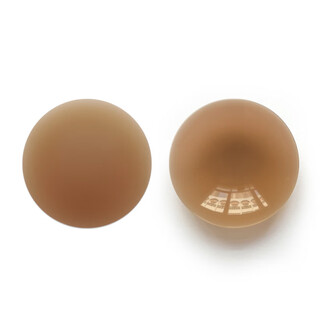 米曼芬（mimanfen）超强自粘固态硅胶乳贴可拉伸胸贴超薄隐形无痕 深咖色 8cm